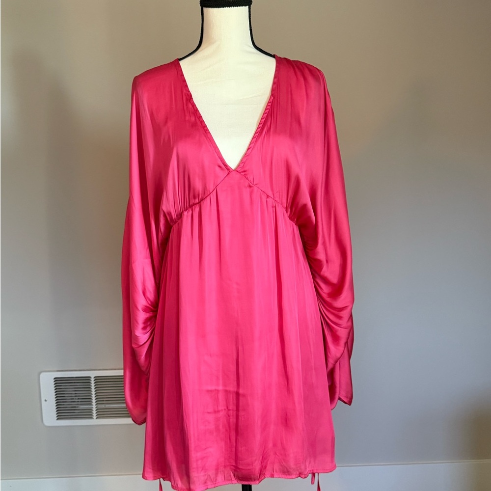 Barbie Pink V-Neck Dress